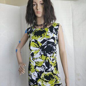 **Elegant Sleeveless Floral Print Dress By Ronni Nicole**